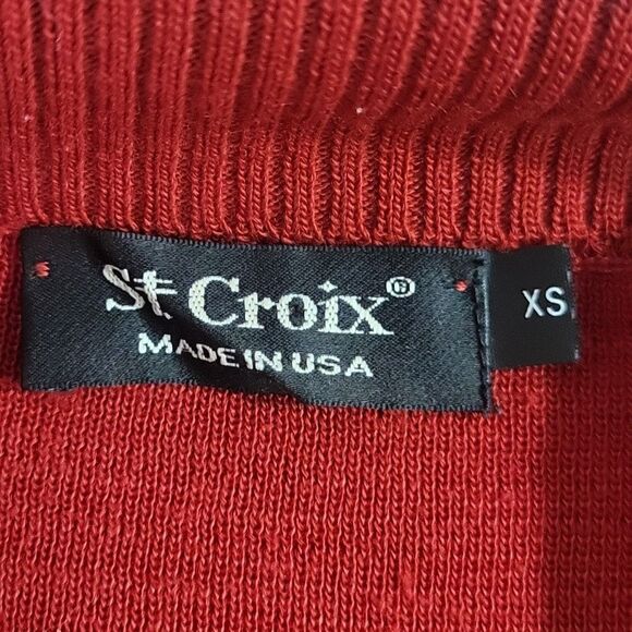 St. Croix Wool full zip cardigan. Made in the USA. - Picture 4 of 6